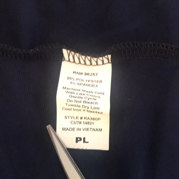 Perseption Petite Navy Top - Picture 11 of 11